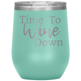 Wine Down Wine Tumbler Seafoam