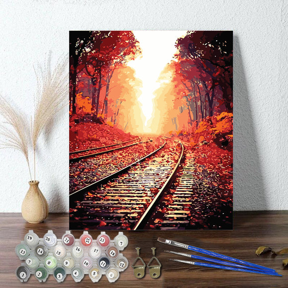 Autumn Tracks DIY Paint By Number