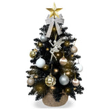 2ft Black Mini Christmas Tree With Lights