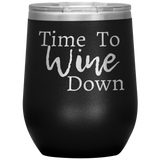 Wine Down Wine Tumbler Black