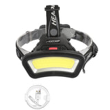 USB Rechargeable Wide Angle COB LED Headlight