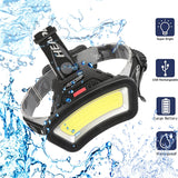 USB Rechargeable Wide Angle COB LED Headlight