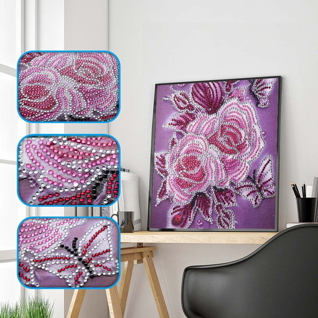 Specialty Shaped Colorful Flower Diamond Painting - FAST SHIPPING