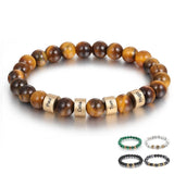Engraved Beaded Bracelet