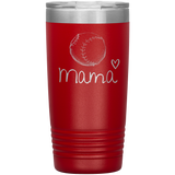 Baseball Mama Insulated Tumbler -red