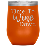 Wine Down Wine Tumbler Orange