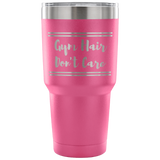 Gym Hair Don't Care Vacuum Tumbler Pink