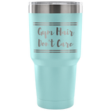 Gym Hair Don't Care Vacuum Tumbler Seafoam