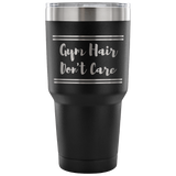 Gym Hair Don't Care Vacuum Tumbler Black
