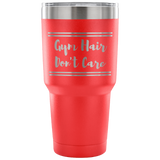 Gym Hair Don't Care Vacuum Tumbler Orange