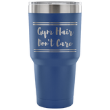 Gym Hair Don't Care Vacuum Tumbler Blue