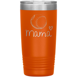 Baseball Mama Insulated Tumbler -orange