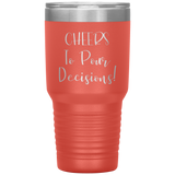 Cheers! 30oz Tumbler - Hot Orange