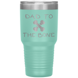 Dad To The Bone 30oz Tumbler Light Green