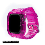 Transparent Silicone Case+Strap For Apple Watch