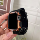 Sport Clear Band + Case For Apple Watch 7 6 SE 5 4 3