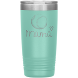 Baseball Mama Insulated Tumbler -Light Green
