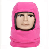 Ultimate Warmth Winter Hat With Mask Pink