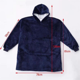 Plush Blanket Hoodie dimensions