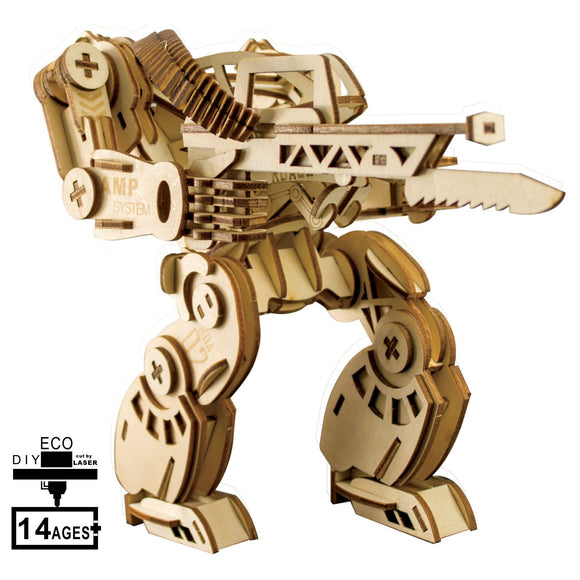3D DIY Laser Cut Wood War Machine Puzzle