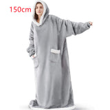 Winter Oversized Hoodie Blanket With Pockets