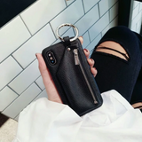 Leather Wallet iPhone Case & Keyring