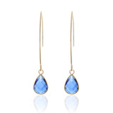 FREE - 3 Pack Crystal Drop Earrings Blue