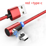 360 Degree Swivel Nylon Braided Magnetic Mobile Phone Charging Cable