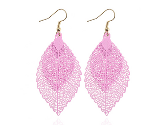 Double-Layered Leaf Earrings