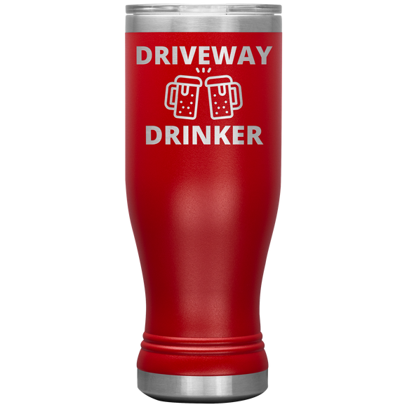Driveway Drinker 20 oz Boho Tumbler Red