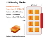 USB Powered Winter Heated Blanket