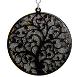 Hollow Carved Life Tree Earring