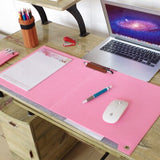 Felt Desk Storage Pad Pink
