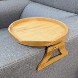 Potable Sofa Tray Table Wood Armrest