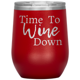 Wine Down Wine Tumbler  Red