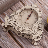3D DIY Wooden Clock Puzzle