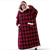 Winter Oversized Hoodie Blanket With Pockets