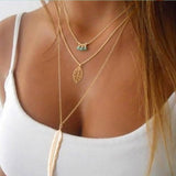 Long Feather Necklace