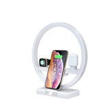 Fast Charging 4 in 1 Bedside Lamp For iPhone White