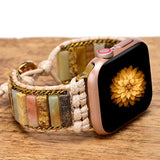 Bohemian Natural Stone Watch Band Strap For Apple Watch