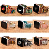 Bohemian Natural Stone Watch Band Strap For Apple Watch