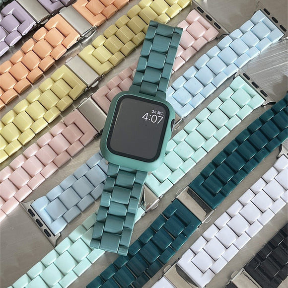 Candy Color Resin Strap For Apple Watch