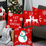 Red Holiday Cushion Covers