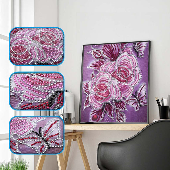 Specialty Shaped Colorful Flower Diamond Painting  Flowers