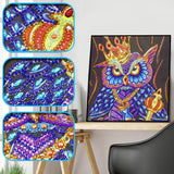 DIY 5D Special Shaped Diamond Painting Owl King