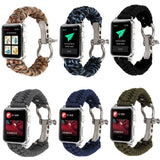 Paracord Survival Strap For Apple Watch Band 1-6