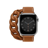 Leather Double Tour For Apple Watch