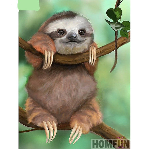 5D Diamond Painting Sloth Baby