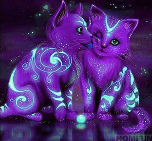 FREE - Moon Kittens 5D DIY Diamond Painting