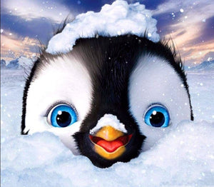 FREE - Snowy Penguin 5D DIY Diamond Painting